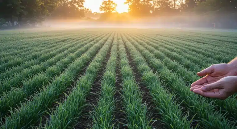 Planting Blue Wheat