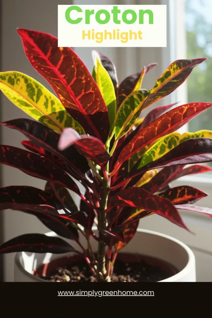 Shifting Hues: 10 Indoor Plants That Reveal Their True Colors 2 Croton Highlight
