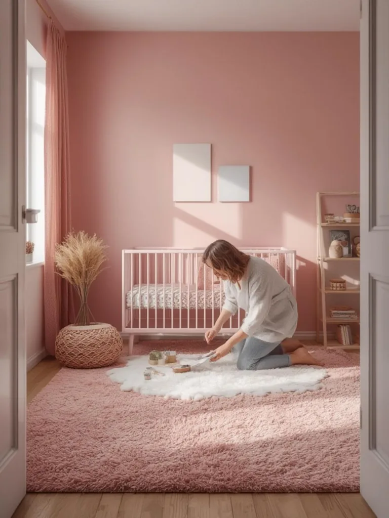 carpet ideas for pink nursery walls Planting