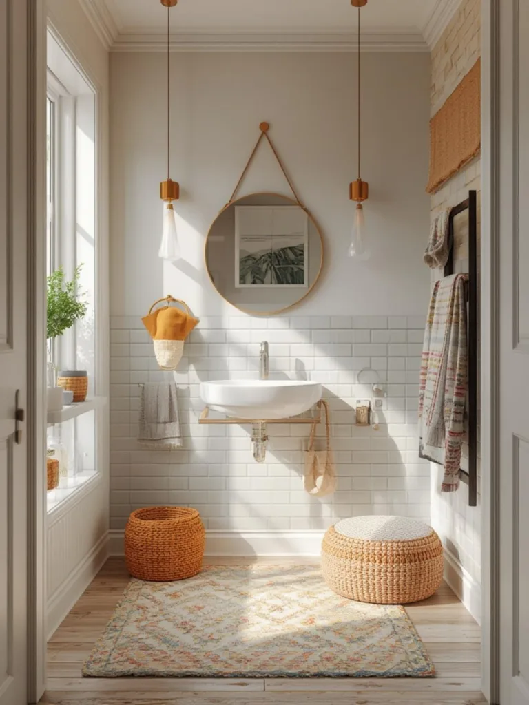 colorful kids bathroom