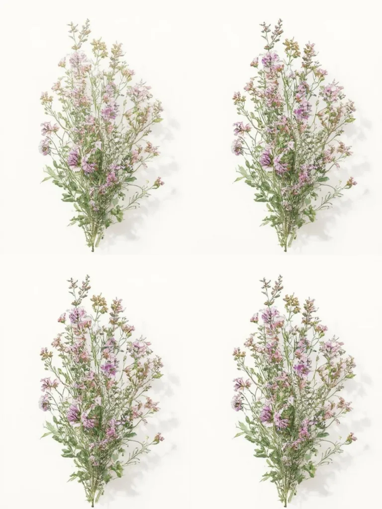 flowering herbs steps