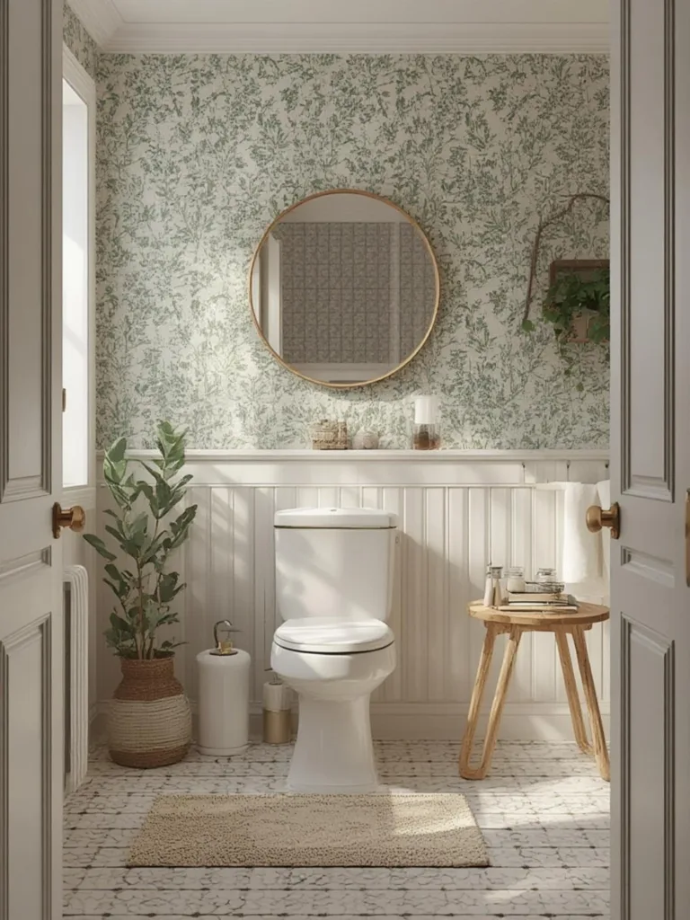 How to Wallpaper a Bathroom