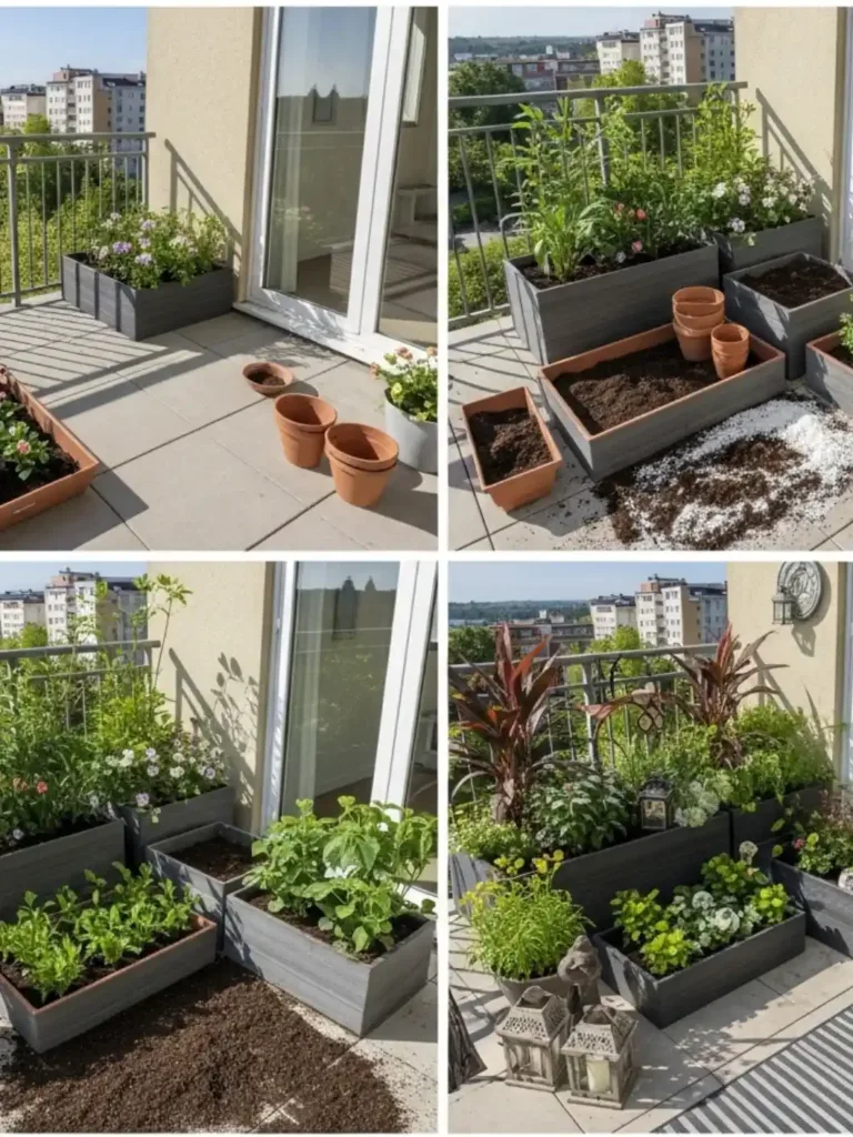 patio gardening steps