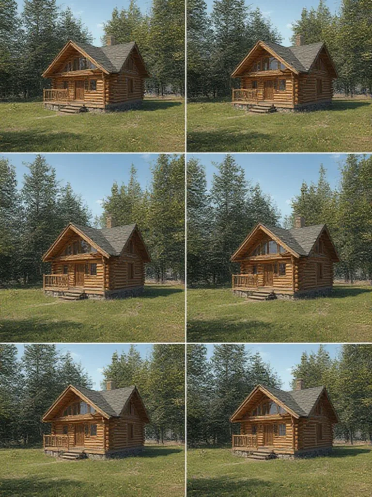 small log cabin designs steps