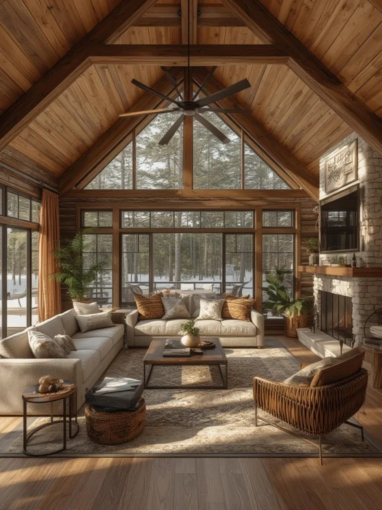 cabin living room