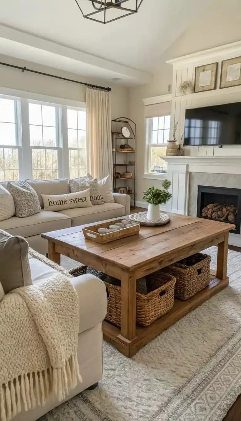 Cozy living room with modern decor ideas and stylish furniture.